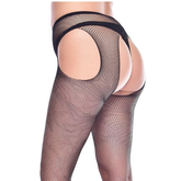 Pamela Mann Fishnet Bodyfree Suspender Tights Black from Nice 'n' Naughty